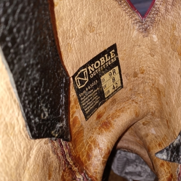 NOBLE OUTFITTERS Men's Operator Loader Square Toe Western Boots black leather Sz - Picture 7 of 10